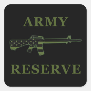 Legerreservaat M16 Sticker Black gedempt