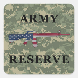 Legerreserve M16 Sticker Green