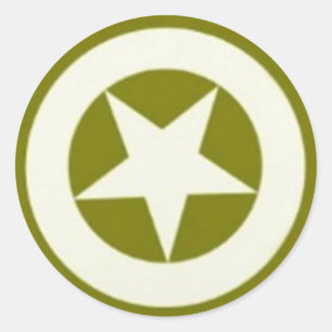 Legerster Ronde Sticker