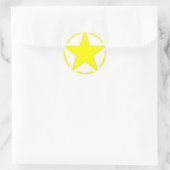 legerster ronde sticker (Tas)