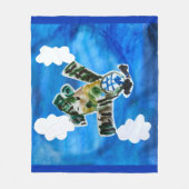 legerstraal fleece deken (Voorkant)