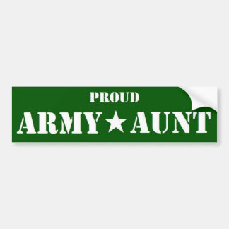 Legertante groen bumpersticker