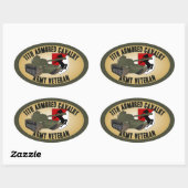 Legerveteraan - M-48 Ovale Sticker (Vel)