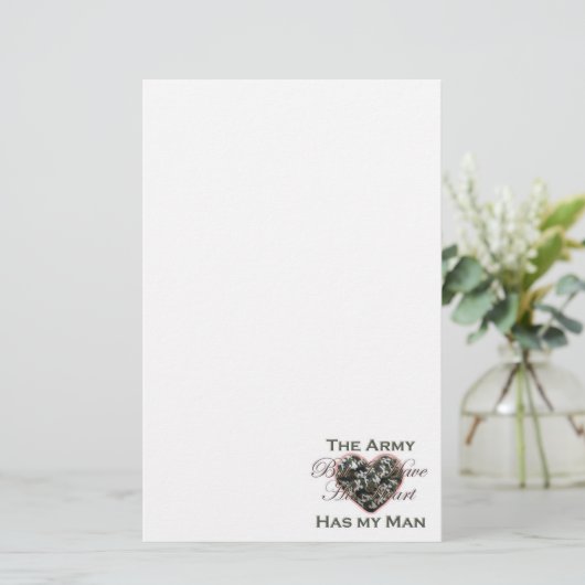 Legervrouw Briefpapier (Staand voorkant)