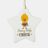 Legervrouw Chick Star Ornament (Rechts)