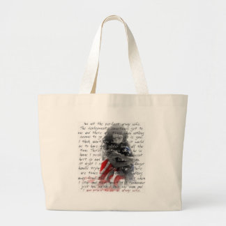 Legervrouw gedicht grote tote bag