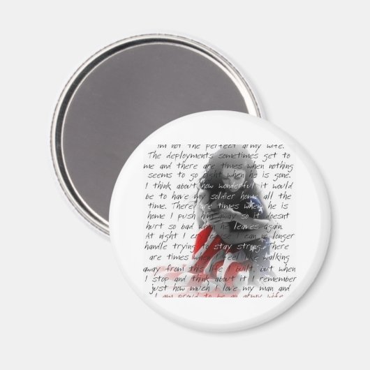 legervrouw gedicht magneet (Voorkant / Achterkant)