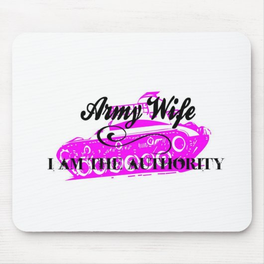 legervrouw mousepad muismat (Voorkant)