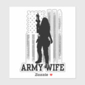 Legervrouw Sticker (Vel)