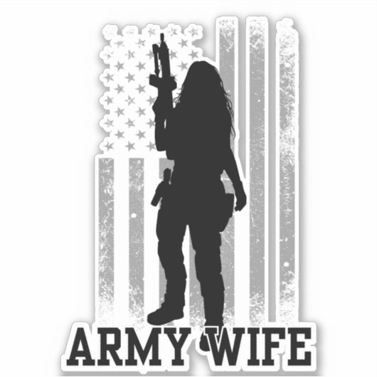 Legervrouw Sticker (Voorkant)