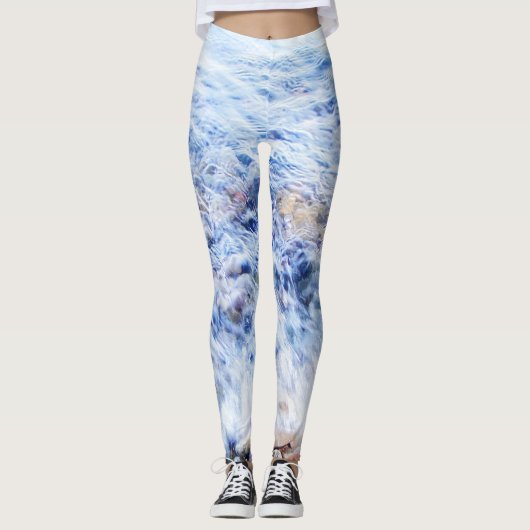 Leggen koel blauw water leggings (Voorkant)