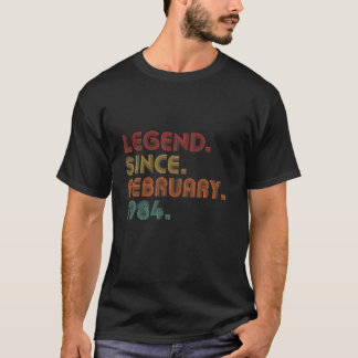 leggende sinds februari 1984, 39e geboorte t-shirt
