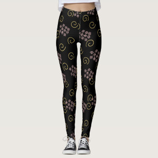 Legging à motif de design