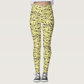 Legging à motif de formes de touches funky différe (Devant)
