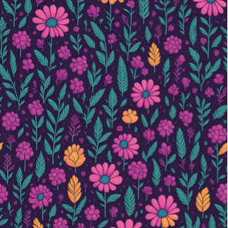 Legging à motif floral coloré – Botanique vibrante