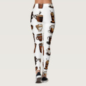 Legging à motif grain de café (Dos)
