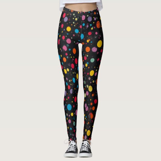 Legging à motif pois (Devant)