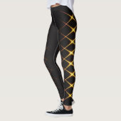 Legging à motif quadrillé doré (Gauche)