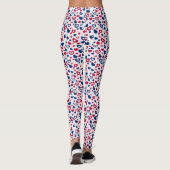 Legging à petits cœurs rouges et bleus (Dos)