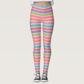 Legging à rayures colorées (Devant)