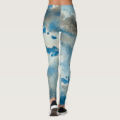 legging abstrait aquarelle (Dos)