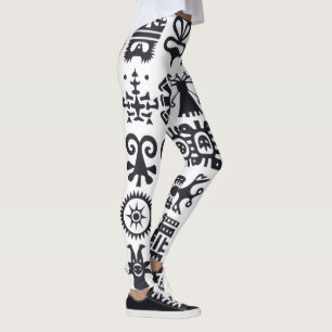 Legging Adinkra Legging Femme Motifs Tribaux – Élé