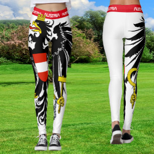 Legging aigle autrichien, Autriche sports, drapeau