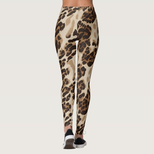 Legging Animal Print Beige Estampado (Dos)