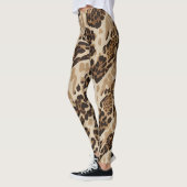 Legging Animal Print Beige Estampado (Gauche)