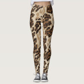 Legging Animal Print Beige Estampado (Devant)