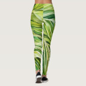 Legging Art Feuilles Tropicales Vertes (Dos)
