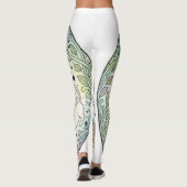 Legging avec design Ange Gardien Mère et Bébé Chat (Dos)