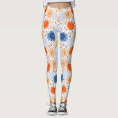 Legging avec un motif abstrait vibrant (Devant)