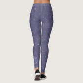 Legging Azul Noche con Líneas y Garabatos Cósmicos (Dos)