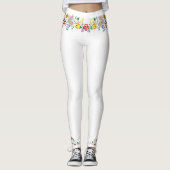 Legging brodé floral (Devant)