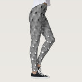 Legging cendré, rectangles, tableaux blanc et noir (Droite)