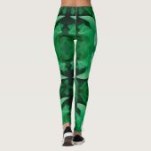 Legging de Couleur Pâle Feuille Verte (Dos)