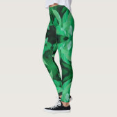 Legging de Couleur Pâle Feuille Verte (Gauche)