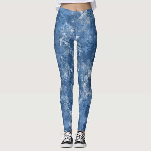 Legging de marbre bleu (Devant)