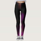 Legging de sport noir et rose moderne (Devant)