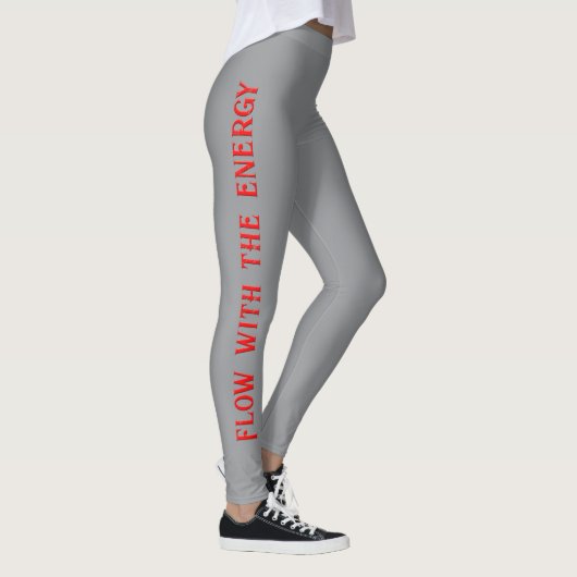 Legging de yoga gris Flow With The Energy (Droite)