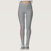 Legging de yoga gris Flow With The Energy (Devant)