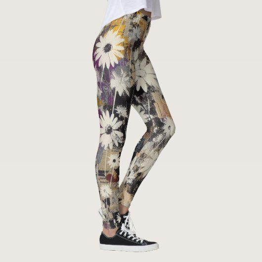 Legging Destroyed Floral Collage (Droite)