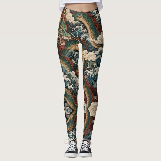 Legging Dragon de Jade (Devant)