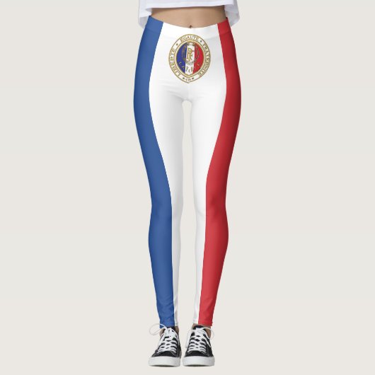 legging drapeau france laïcité (Devant)