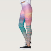 Legging du coucher de soleil de l'océan d'été (Gauche)