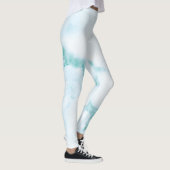 Legging en marbre turquoise (Droite)