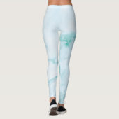 Legging en marbre turquoise (Dos)