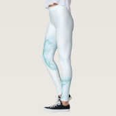 Legging en marbre turquoise (Gauche)
