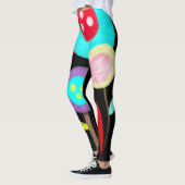 Legging - Énorme Floral Noir - Rupydetequila (Gauche)